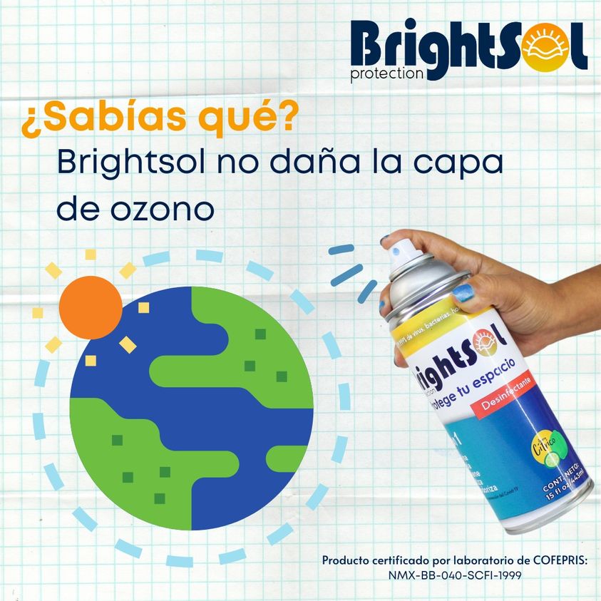 Brightsol Desinfectante no daña la capa de ozono